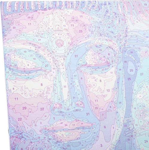 Craft Buddy kit peinture par numéros Bouddha 30x30cm toile acrylique-2