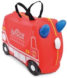 Trunki Valise Enfant à Roulette à Chevaucher - Frank le camion de pompier-2