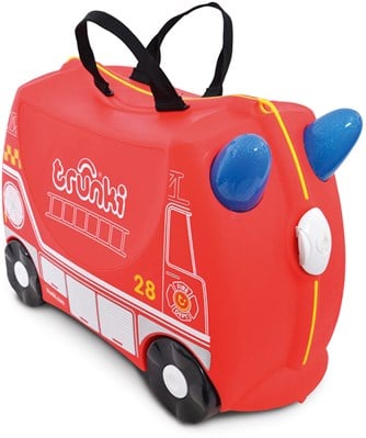 Trunki Valise Enfant à Roulette à Chevaucher - Frank le camion de pompier-3