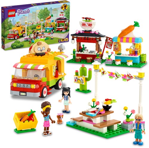 LEGO Friends Streetfoodmarkt Bauset - 41701 Spielset-2