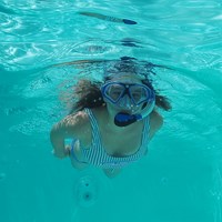 Schildkröt ensemble de plongée premium Palau 2 pièces pour enfants snorkeling-2