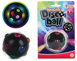 Toi-Toys balle rebondissante disco avec lumière 5,5 cm - jouet coloré