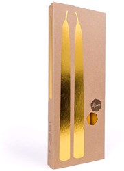 Dipam bougies cire d'abeille chandelles durables 4 pièces 25cm