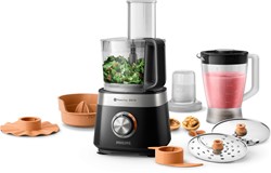Philips Küchenmaschine Viva 850W schwarz Edelstahl multifunktional Foodprocessor