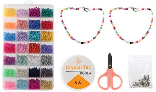 Luxe Glaskralen Set, 350gr.