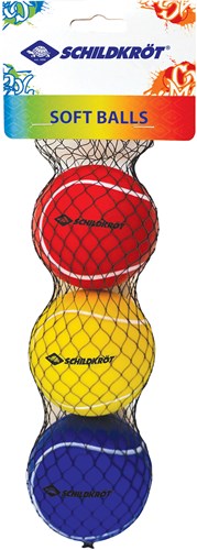 Schildkröt set de balles souples mousse PU plaisir de jouer 7cm look tennis-2