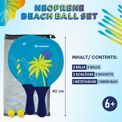 Schildkröt Neopren Strand-Schlägerset - Beachball Spielzeug Wasser-2