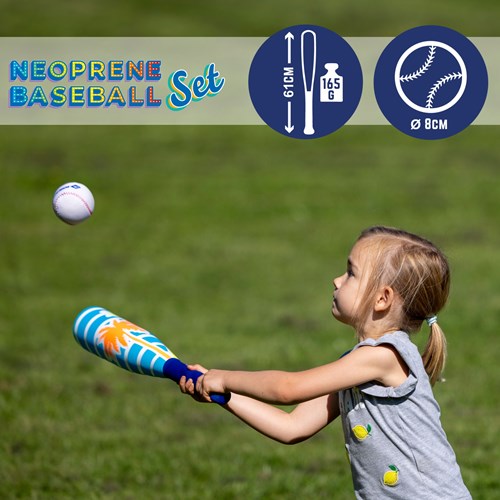 Schildkröt set de baseball néoprène - batte et balle souples pour enfants-2
