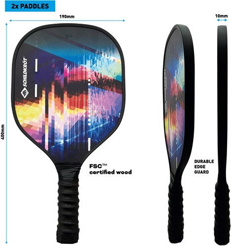Schildkröt Set de Pickleball pour 2 joueurs - Jouet sport de raquette-2