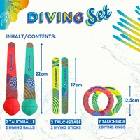 Schildkröt jouet de plongée set néoprène 6 pièces enfants piscine-2