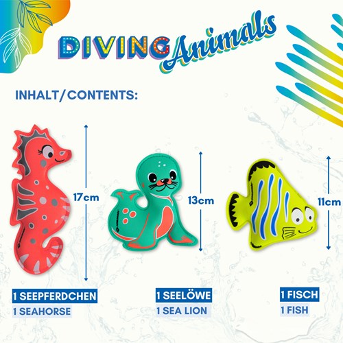 Schildkröt jouets de plongée set animaux néoprène pour enfants piscine-2