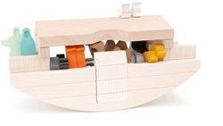 Bajo Holzspielzeug Noah's Ark mit Tierfiguren - pädagogisch