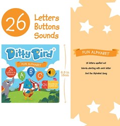 Ditty Bird livre sonore interactif alphabet ABC livre cartonné éducatif