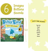 Ditty Bird livre sonore Potty Time livre cartonné interactif pour tout-petits