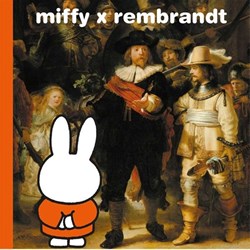 Livre d'art Mercis Miffy x Rembrandt pour enfants et amateurs d'art
