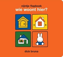 Mercis Nijntje flapboek, wie woont hier? Kartonboek. 1+