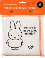 Mercis Stoff-Babybuch Miffy Garten - Babybuch Schwarz-Weiß 0+