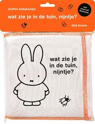 Mercis Stoff-Babybuch Miffy Garten - Babybuch Schwarz-Weiß 0+