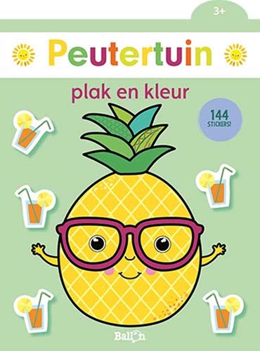 Ballon livre de coloriage livre d'autocollants enfants ananas 3+ motricité