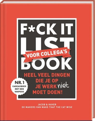 Image Books livre cadeau Fuck-it list pour collègues plaisir au bureau