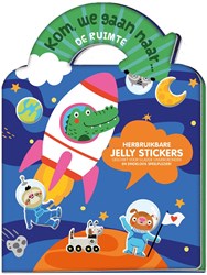 Image Books livre d'autocollants aventure spatiale - autocollants jelly réutilisables