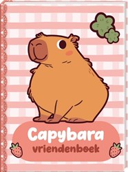 Image Books Freundebuch Capybara Tiere Hardcover rosa weiß