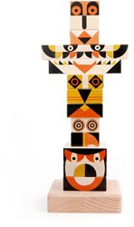 Bajo puzzle de construction en bois Totem - jouet éducatif 13 pièces