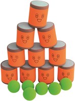 Spordas Dosenwerfen Spiel Megaform Can Toss Set für Kinder