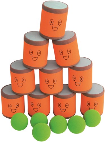 Spordas Dosenwerfen Spiel Megaform Can Toss Set für Kinder