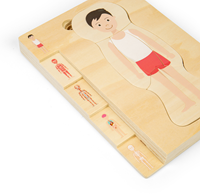 BigJigs Holz Anatomie Puzzle Junge Lernspielzeug 26 Teile-2