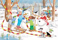 Jumbo Puzzle Jan van Haasteren Junior Schneemann 150 Teile Kinderpuzzle-2
