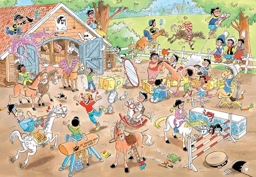 Jumbo Puzzle Jan van Haasteren Junior Reitschule 360 Teile Kinder-2