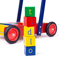 Tidlo Babywalker With ABC Blocks-2