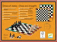Djeco JEUX - JEUX CLASSIQUES Echecs et Dames - FSC MIX