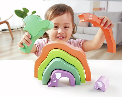 Hape Safari Elephant Stacking Blocks-2