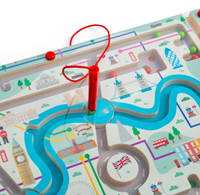 BigJigs Holz Magnetisches Labyrinth London Lernspielzeug Puzzle-3
