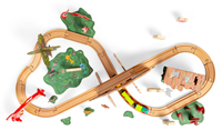 BigJigs Holz Monster Zugset - Spielzeug Eisenbahn 50-teilig-3