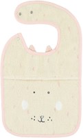Trixie bavoir bébé - coton bio - Mrs. Rabbit - rose-2