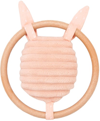 Trixie Babyrassel rosa Mrs. Rabbit - knisterndes Babyspielzeug-2