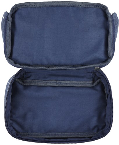 Trixie Federmäppchen blau rechteckig - Mr. Penguin Etui für die Schule-2