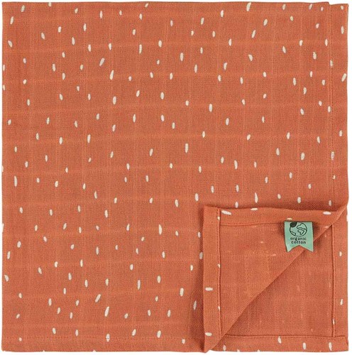 Trixie textile bébé langes 3-pack 55x55cm orange Fierce Fox-2