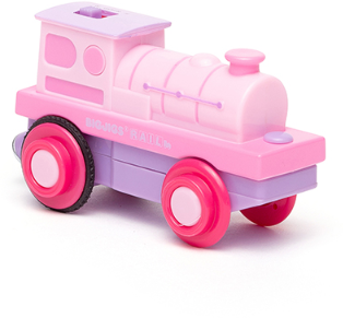 Bigjigs Powerful Pink Loco (Moteur à piles) (6)-2