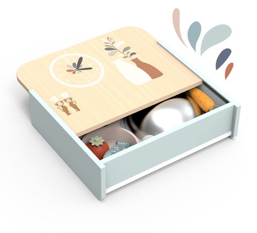 Speedy Monkey - Mini-cuisine avec 8 accessoires - 30,5x25,5x24,5cm - 3a+ #-2