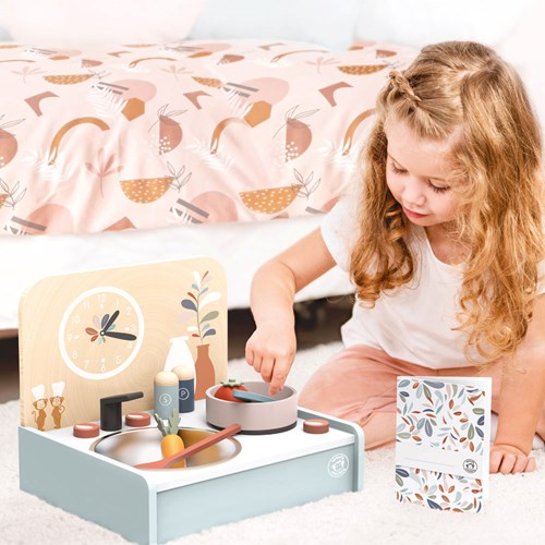 Speedy Monkey - Mini-cuisine avec 8 accessoires - 30,5x25,5x24,5cm - 3a+ #-3