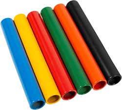 Megaform Aluminium Staffelstäbe Set - 6 Farben - Sportspielzeug