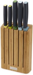 Joseph Joseph bloc couteaux bambou avec 5 couteaux - set cuisine élégant