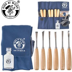 Kids at Work ensemble d'outils de sculpture pour enfants bricolage bois