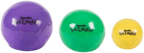 Megaform balle de fitness Yuck-E 1kg jaune 12cm - jouet éducatif-3