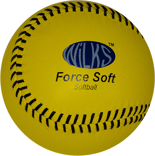Aresson Balle de softball Wilks Force - balle d'entraînement en cuir multicolore 11,5 cm