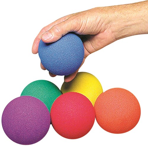 Spordas set de balles en mousse - No-Bounce Balls 6 couleurs amusantes